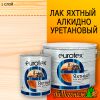 Лак яхтный полуматовый Eurotex 0,75 л (до 10 м2)
